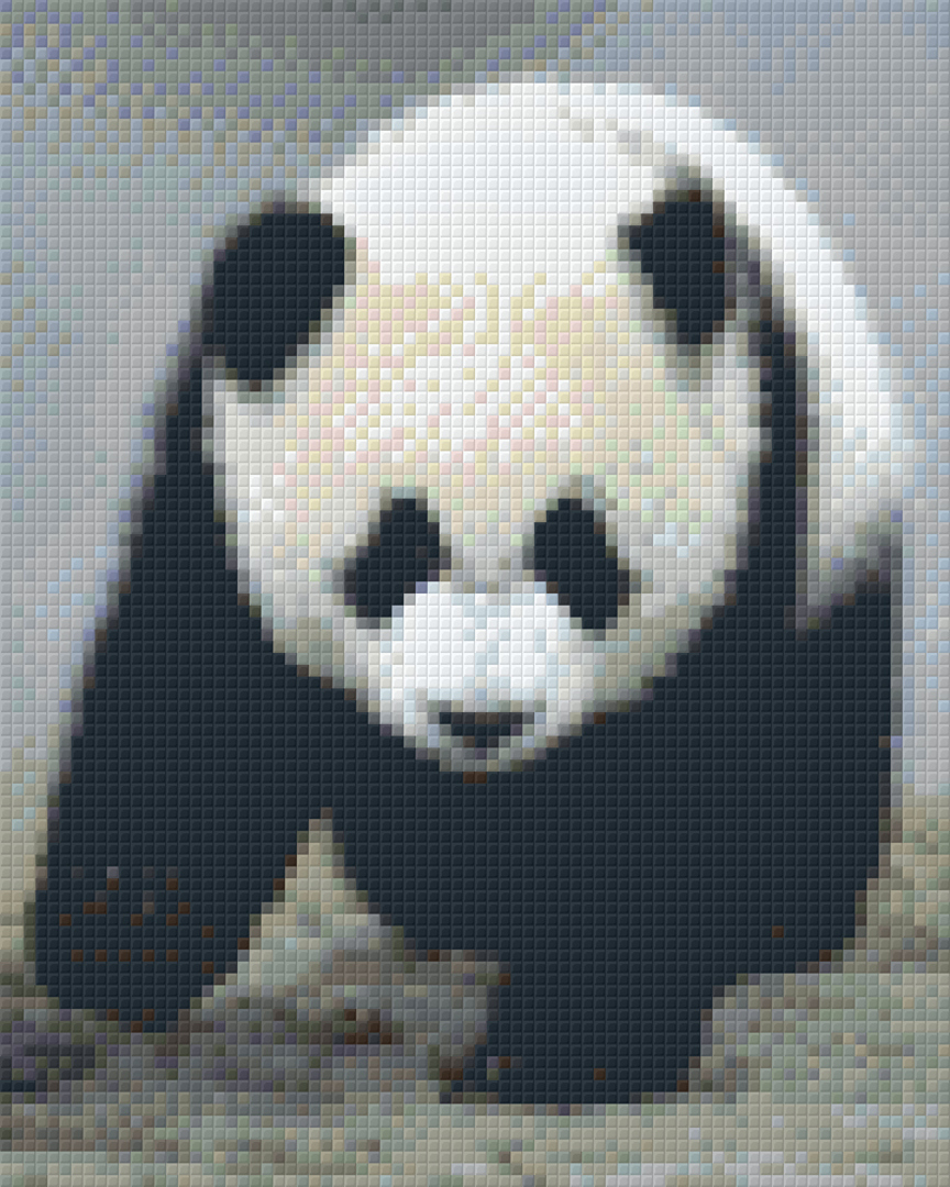 Panda Cub Four [4] Baseplate Pixelhobby Mini Mosaic Art Kit image 0